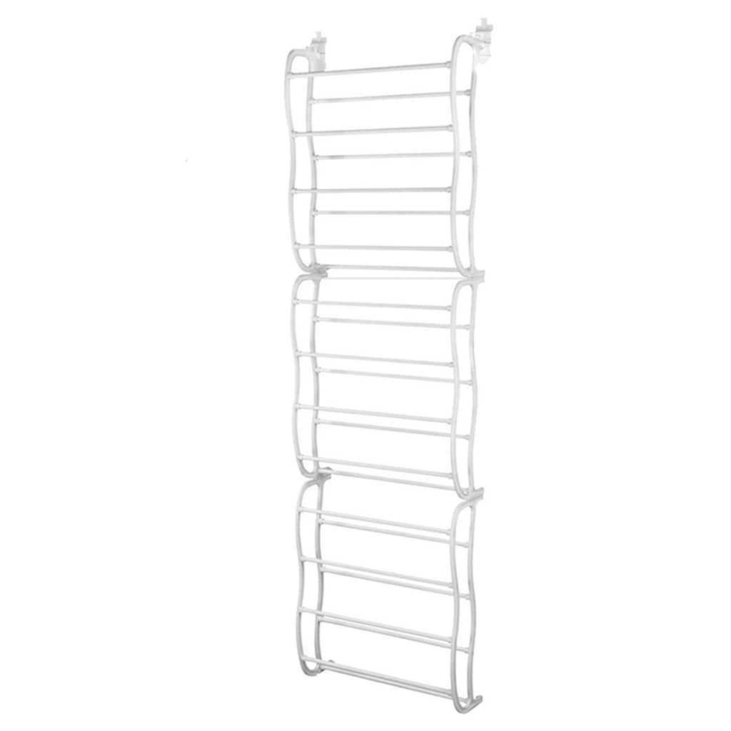36-Pair Over-The-Door Shoe Rack with 12 Layers