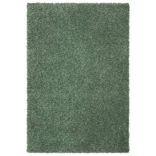 SAFAVIEH August Shag Veroana Solid 1.5-inch Thick Rug - 2' x 5' - Green