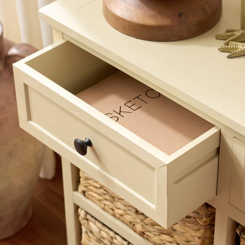 SAFAVIEH Ardelia Red 6-Drawer Storage Unit (Fully Assembled) - 30"W x 13"D x 26"H