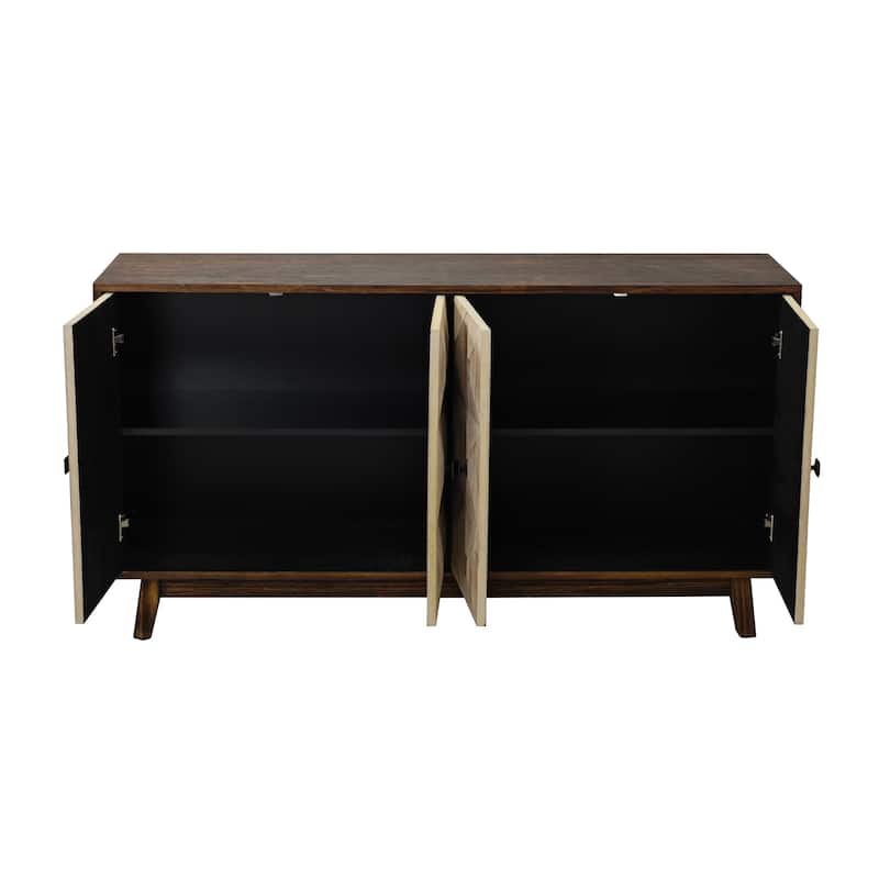 59.84" 4 Doors Vintage Sideboard