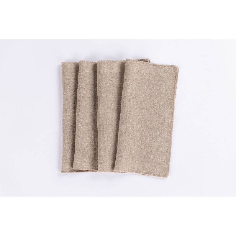 Raphael, Linen, Cocktail Napkin Set (Set of 4)