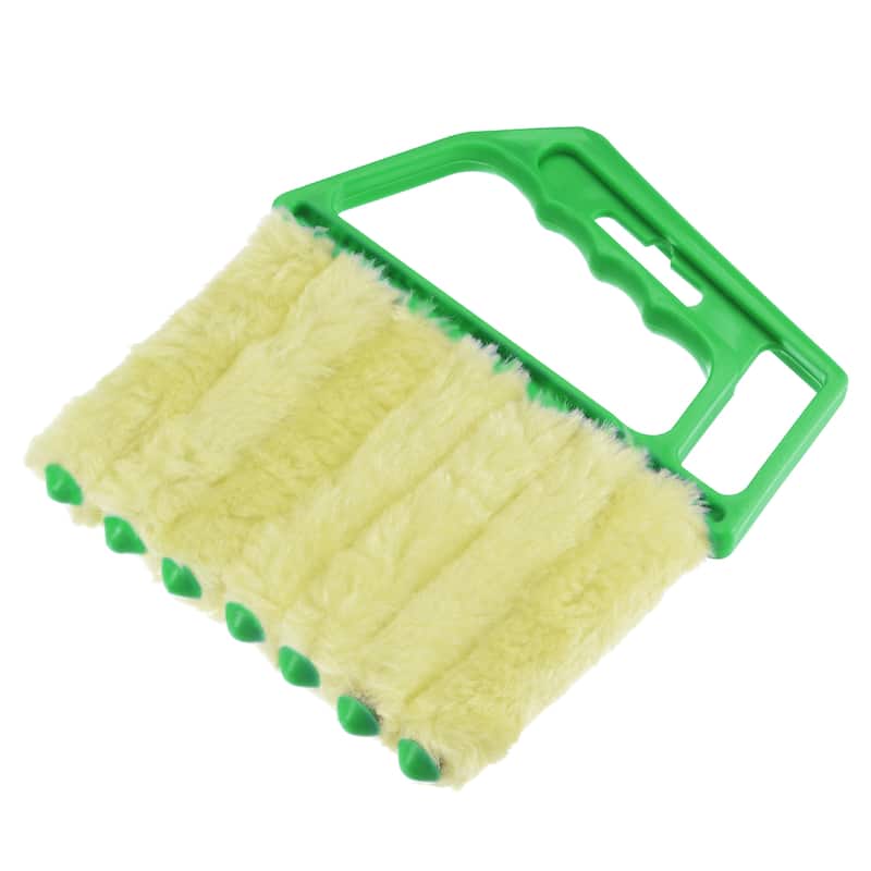 Window Blind Hand-held 7 Finger Shutters Brush Tool with Blue Handle