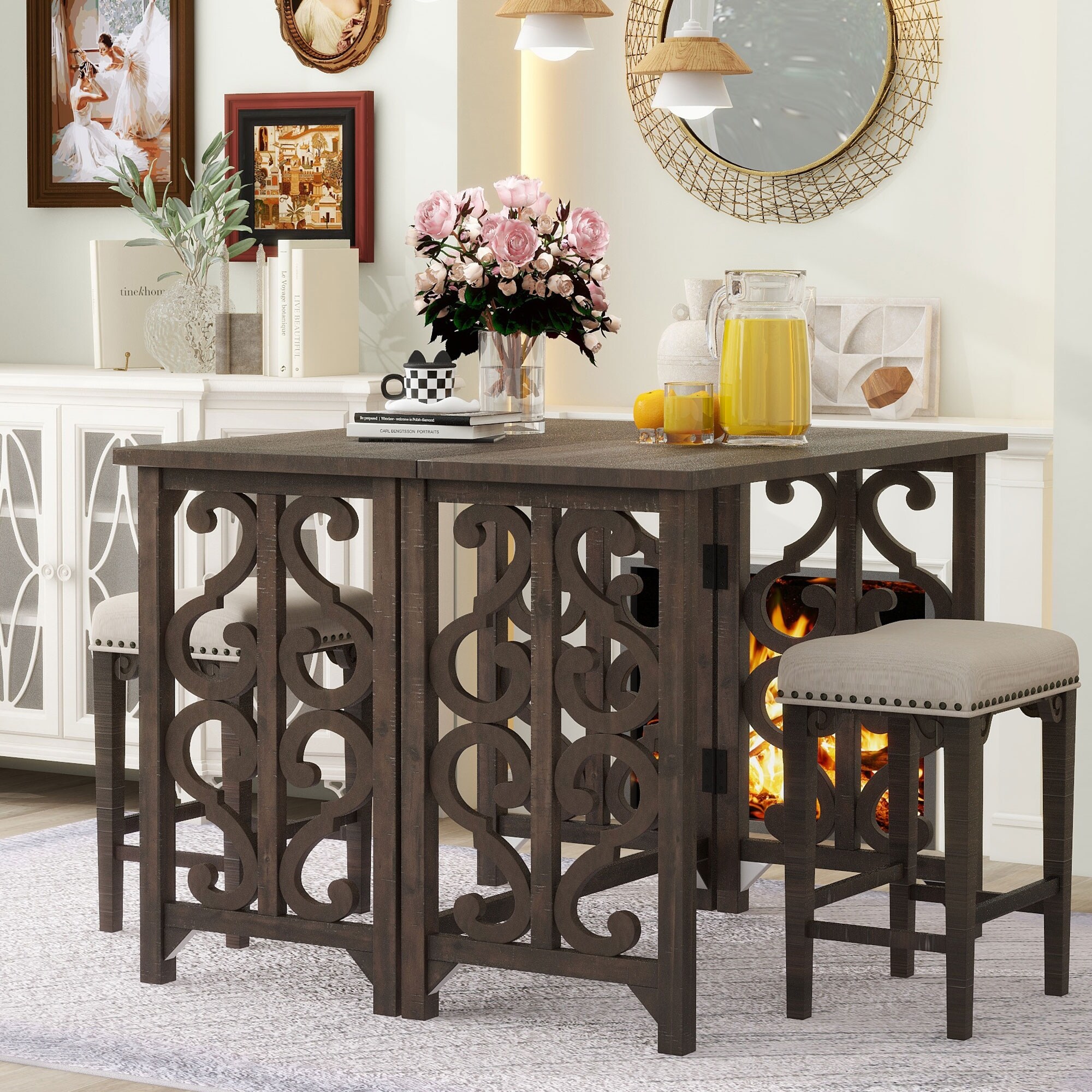 Charthouse counter height dining table on sale