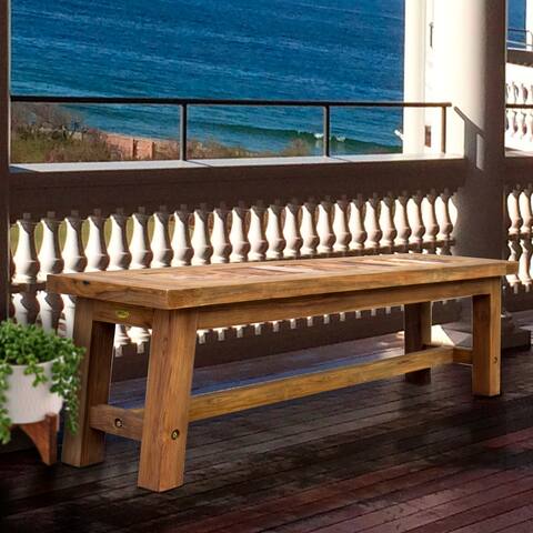 Recycled Teak Wood Tuscany Backless Bench, 63 Inch