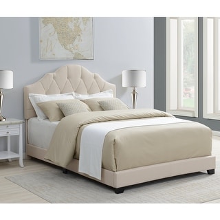 Cream Queen One Box Saddle Back Bed