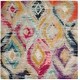 preview thumbnail 11 of 36, SAFAVIEH Monaco Farahnaz Boho Ogee Watercolor Rug 6'7" Square - Multi - Square