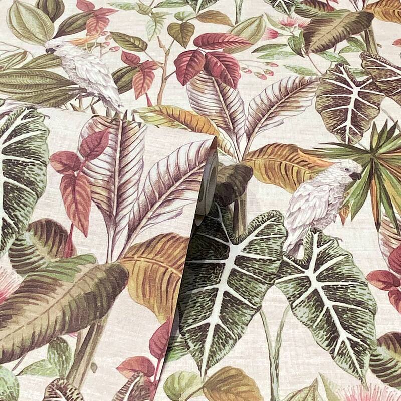 Arthouse Lorraine Neutral Tropical Wallpaper