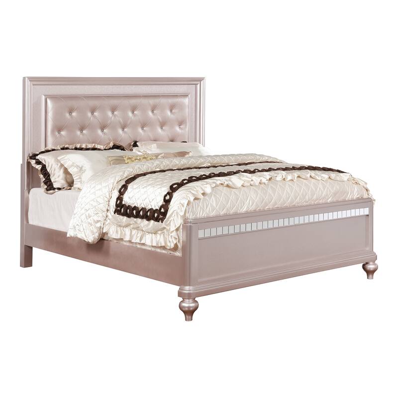 Copper Grove Dzhebel II Glam Button Tufted Panel Bed