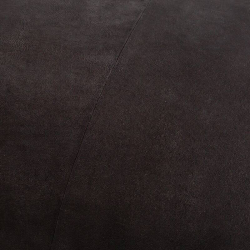 Sascha Suede Subtle Striped Throw Pillow with Long Fringe