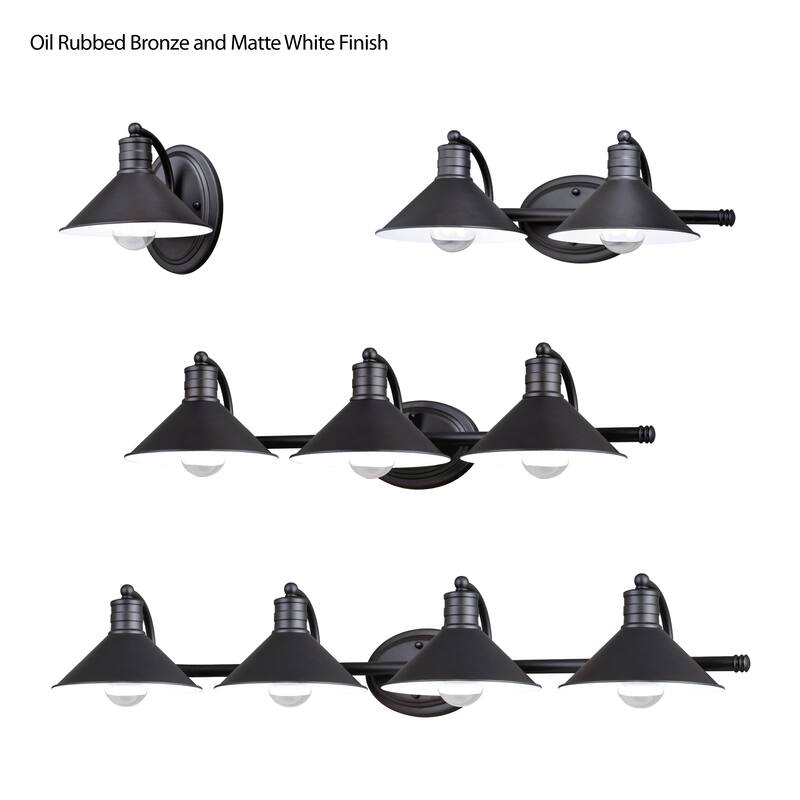 Akron 2 Light Farmhouse Barn Bathroom Vanity Fixture