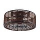 preview thumbnail 23 of 21, Vintage Ceiling Fan Light Industrial Cage 3-speed With Remote Flush - Iron-7 blade