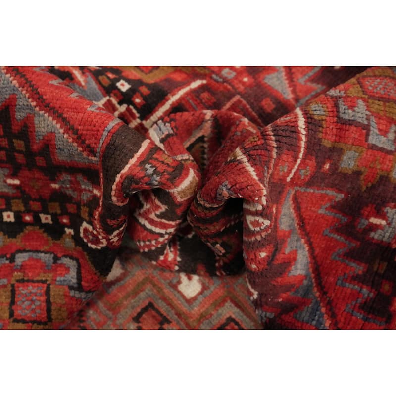 Hand Knotted Oriental 100% Wool Carpet Traditional Medallion Oranges & Rust Heriz Area Rug - 13' 1'' X 10' 2''