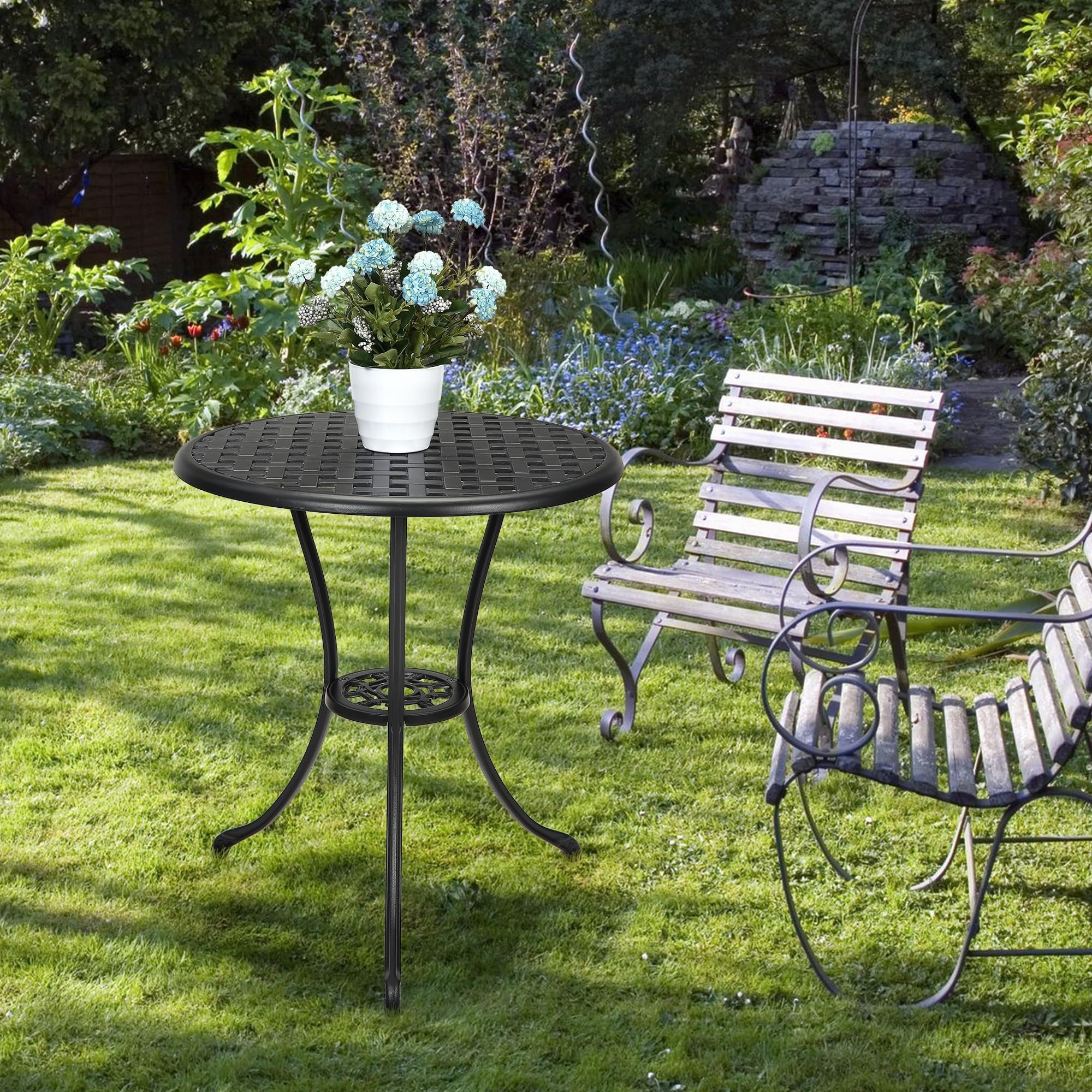 Outdoor Bistro Table With Chairs Table 24 Round Outdoor Coffee