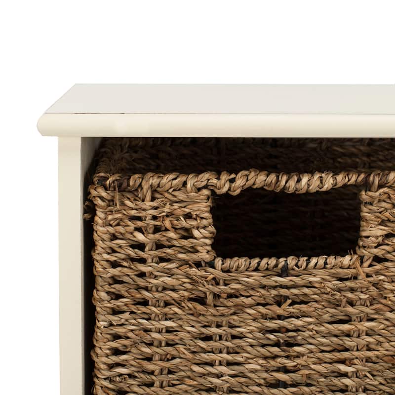 SAFAVIEH Jemina Black Hanging 3-Basket Wall Rack - 28" x 7.8" x 12" - 28Wx8Dx12H