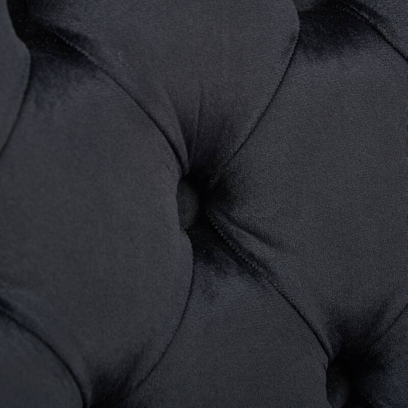 GDF Studio - Riveton Modern Velvet Upholstered Counter Height Bar Stools with Button Tufted Back & Rivet Trim (Set of 2)