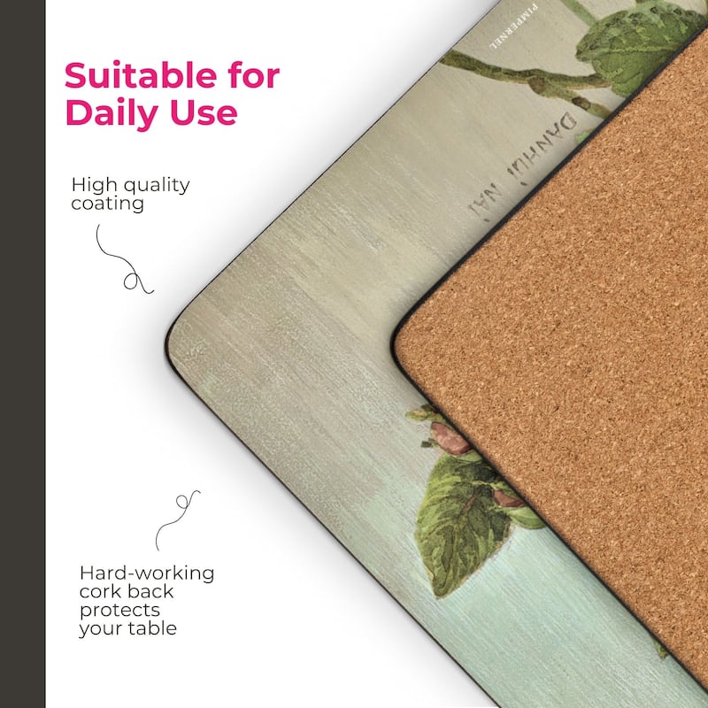 Pimpernel Set of 4 Antique Roses Collection Placemats - 11.7 in x 15.7 in