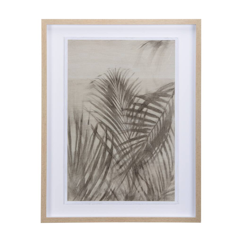 Shadows On Wood II Framed Art Print