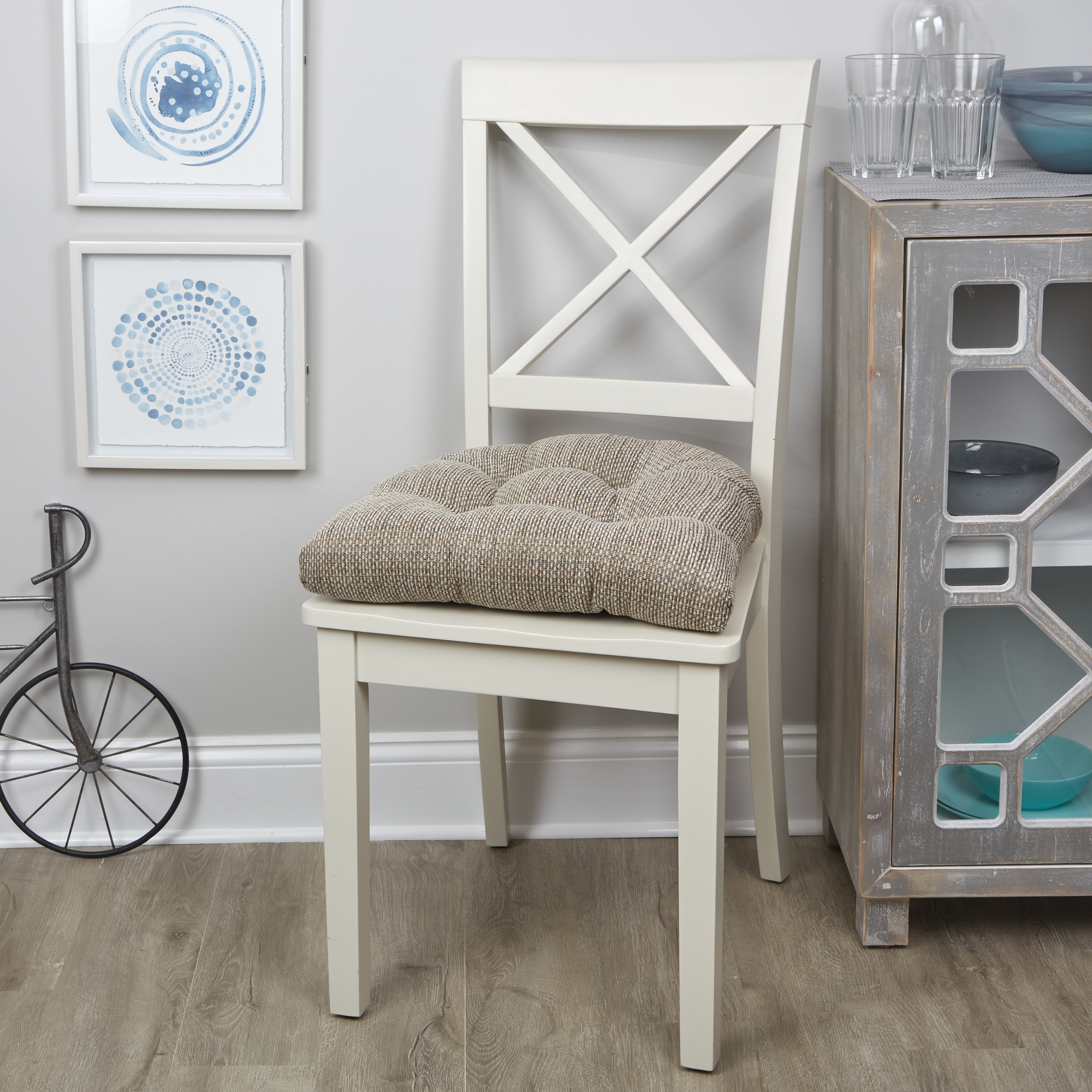 Extra large sales kitchen chair cushions