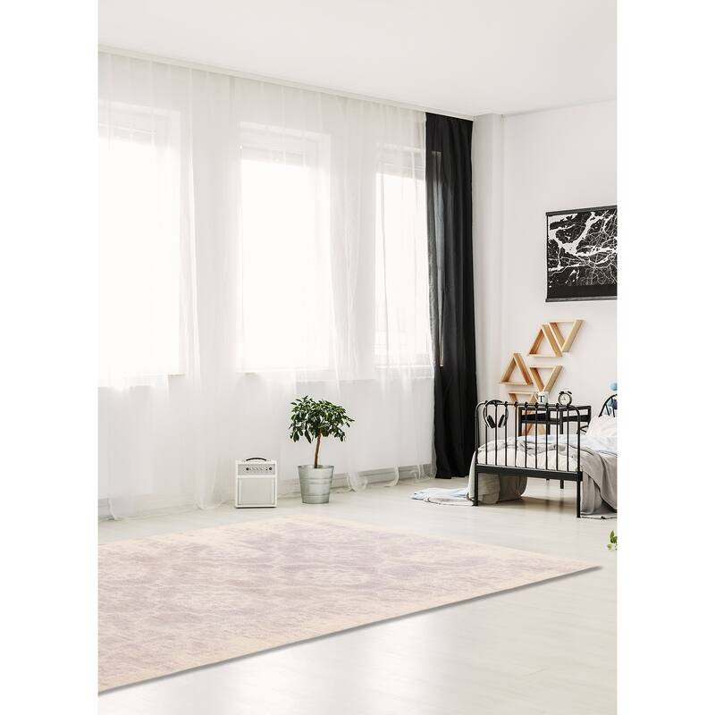 ECARPETGALLERY Hand-knotted Tangier Grey Wool Rug - 2'11 x 4'11