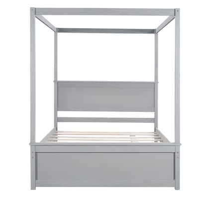 Full Size Canopy Platform bed