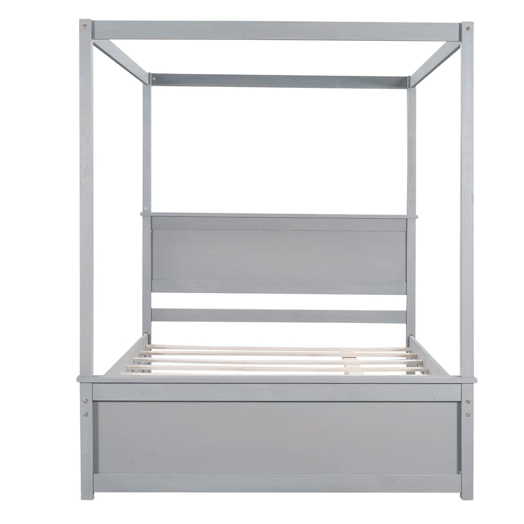 Full Size Canopy Platform bed