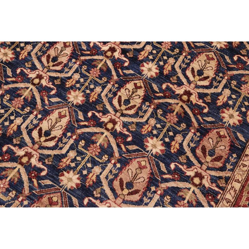 Vintage Herati Bidjar Hand Knotted Wool Rug