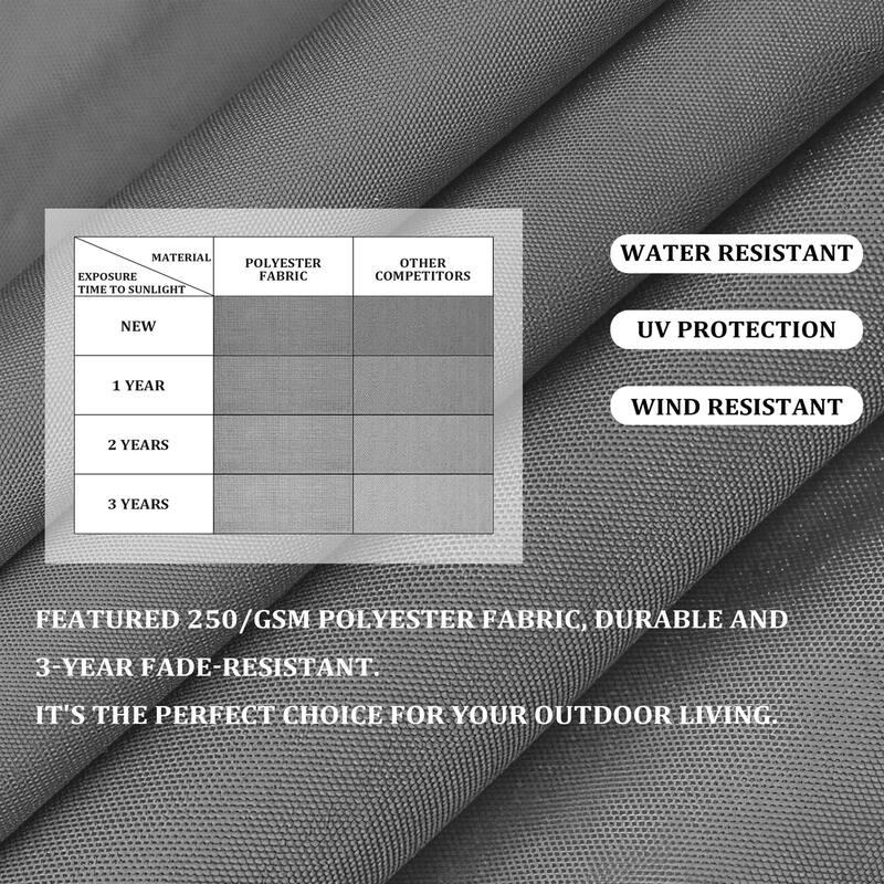 Outdoor Patio Umbrella 9 FT x 11 FT Cantilever-Offset Umbrella with No Base