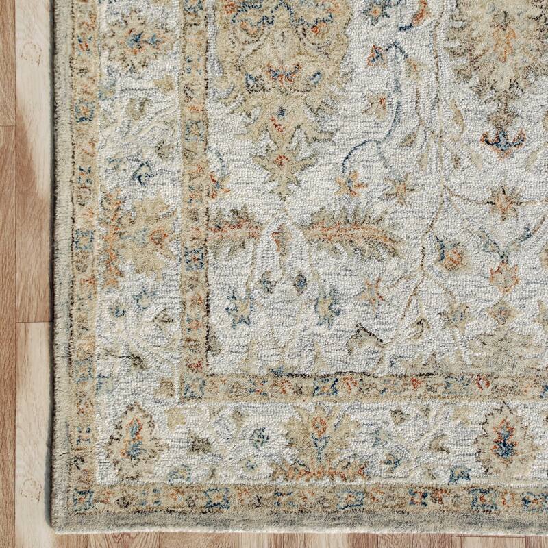 Sevita Floral Bordered Area Rug