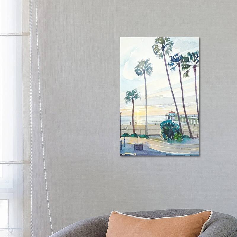 iCanvas "Manhattan Beach Pier" by Luisa Millicent Canvas Print - 26x18x1.5