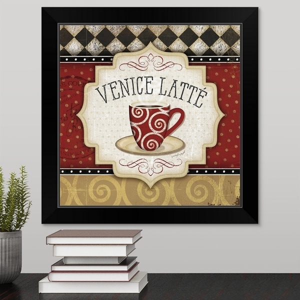 "Venice Latte" Black Framed Print