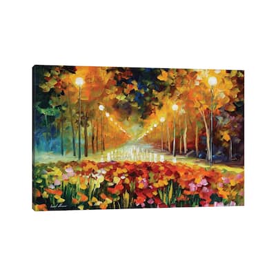 iCanvas "Alley Of Roses" by Leonid Afremov Canvas Print