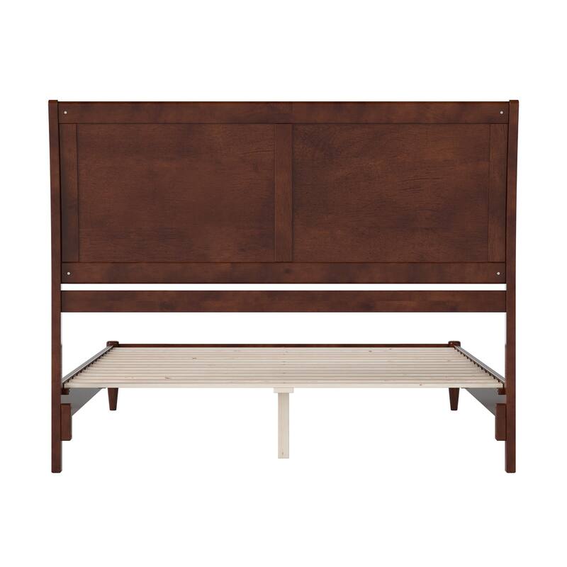 Valencia Solid Wood Low Profile Sleigh Platform Bed