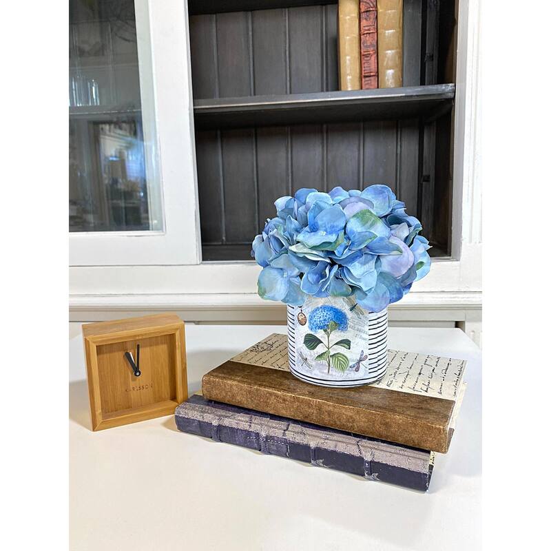 Hydrangea Arrangement in a Glass Vase