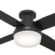 preview thumbnail 6 of 22, Hunter 44" Dempsey Flush Mount Ceiling Fan with LED Light, Handheld Remote - Modern, Contemporary, Transitional, Industrial