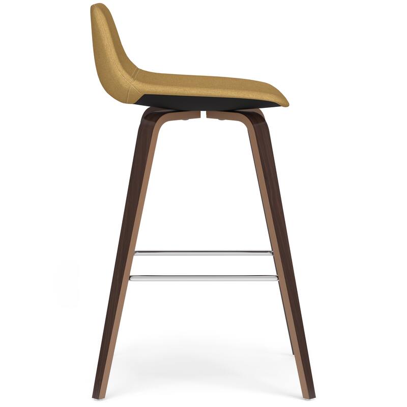 WYNDENHALL Cacey Mid Century Modern Bentwood Counter Height Stool (Set of 2) - 20.7'' x 21.1'' x 36.6