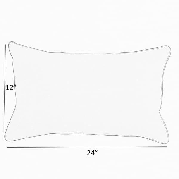 dimension image slide 1 of 5, Sunbrella Canvas Granite Corded Indoor/Outdoor Pillows Set