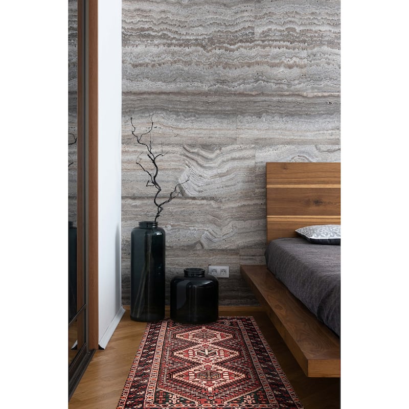 ECARPETGALLERY Hand-knotted Melis Vintage Red Wool Rug - 4'11 x 9'8