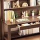 preview thumbnail 17 of 18, Kids Desk Wood Study Desk Writing Desk with Bookshelf