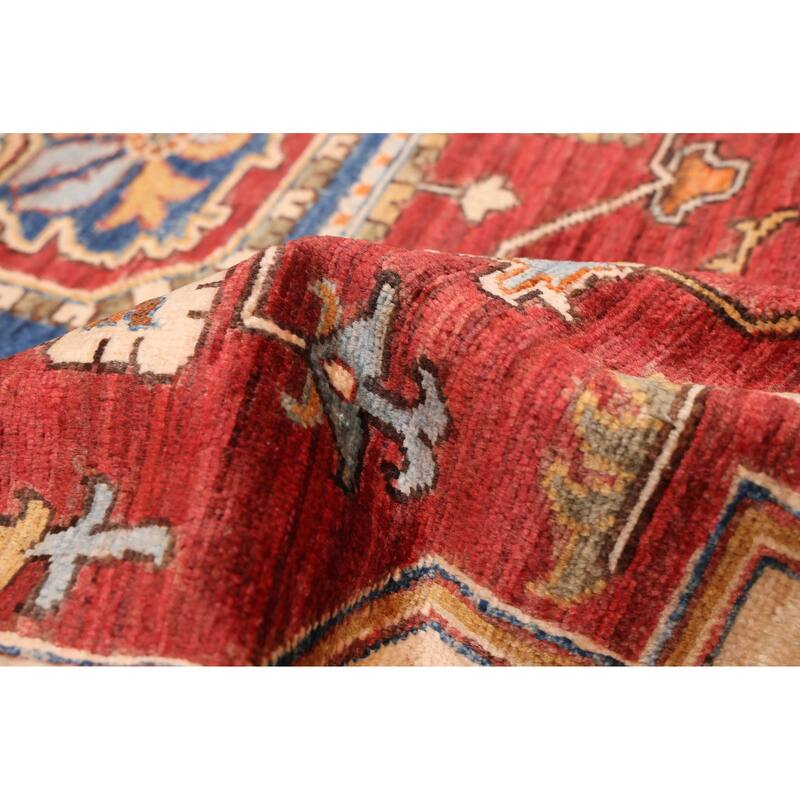 ECARPETGALLERY Hand-knotted Aryana Red Wool Rug - 9'10 x 12'2
