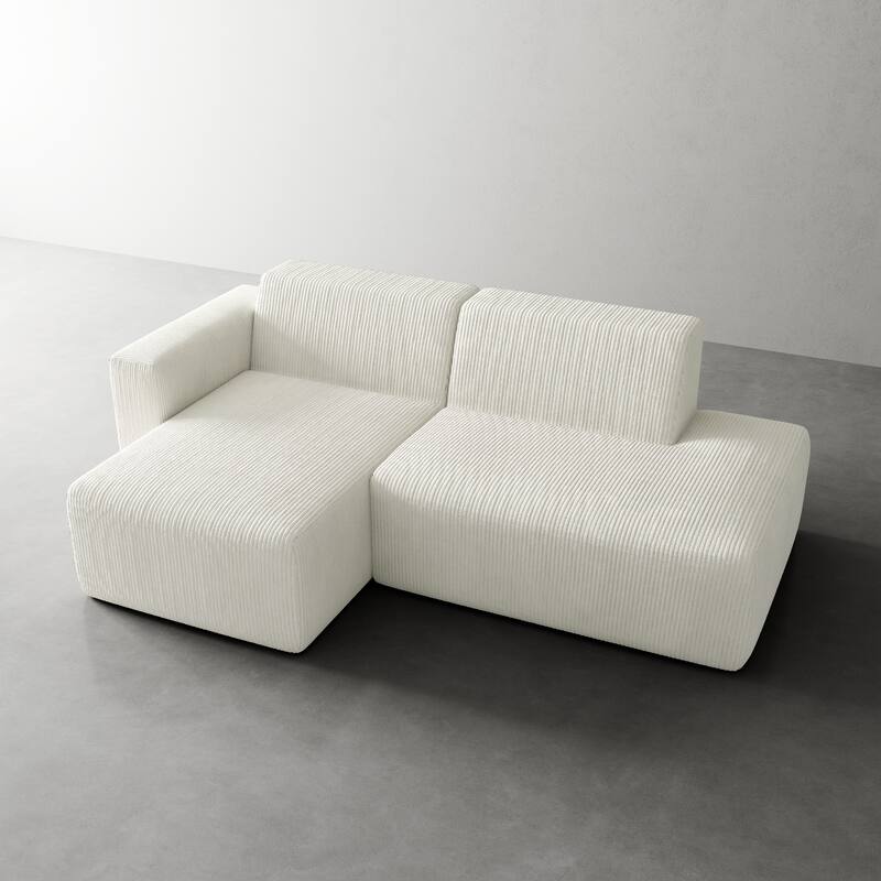 Oversized Corduroy Modular Sectional Fabric Sofa