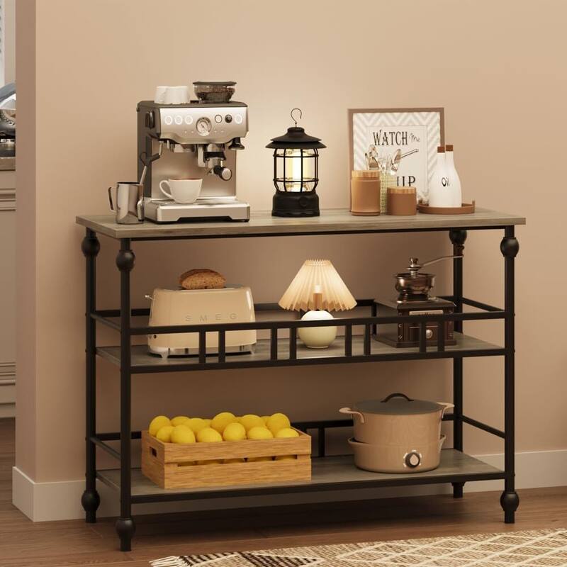3-Tier Sofa Tables Narrow Entryway Table with Storage