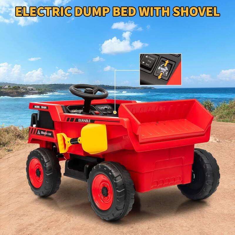 Electric 12V Ride On Dump Truck, Construction Vehicles for Kids