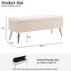 preview thumbnail 51 of 72, Velvet/Leather Storage Bench for Bedroom,End of Bed Bench for King Size Bed, Modern Upholstered Long Ottoman Bench for Entryway