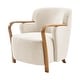 preview thumbnail 1 of 15, NPD Furniture Tania Fabric Accent Arm Chair Palladian Beige