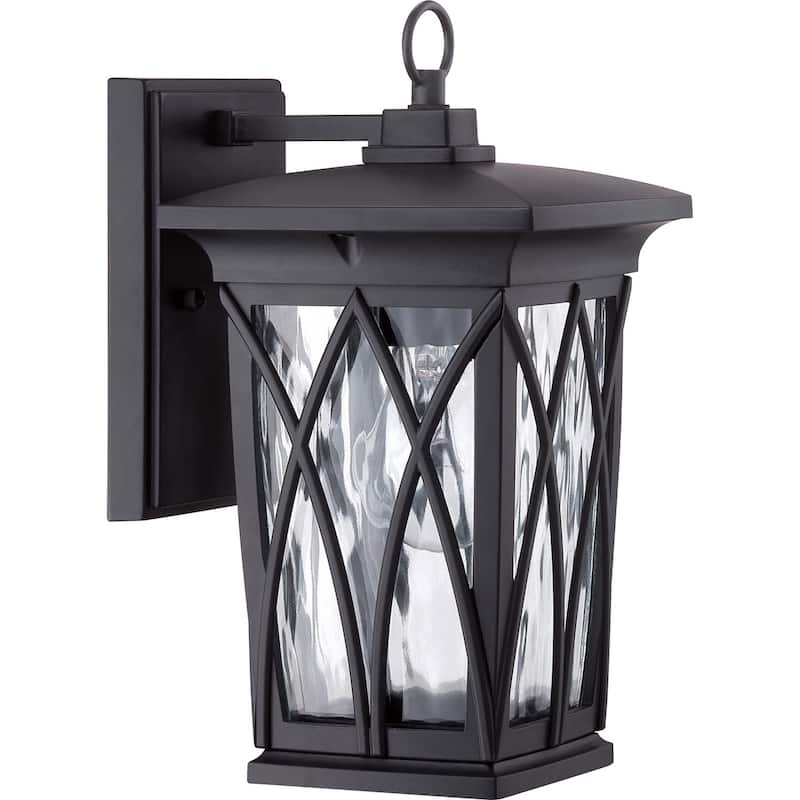 Grover 1-Light Outdoor Wall Lantern in Mystic Black - Mystic Black