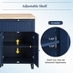 preview thumbnail 6 of 18, Farmhouse Kitchen Island Set with Drop Leaf and 2 Seatings,Dining Table Set with Storage Cabinet, Drawers and Towel Rack
