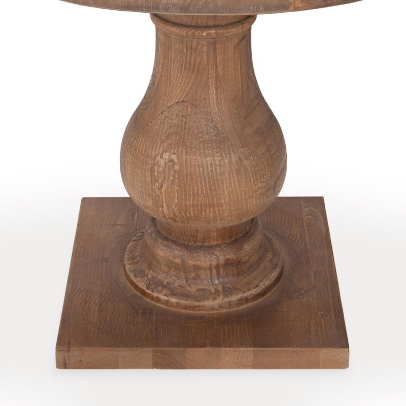 Carolina Reclaimed Wood Round End Table by Kosas Home