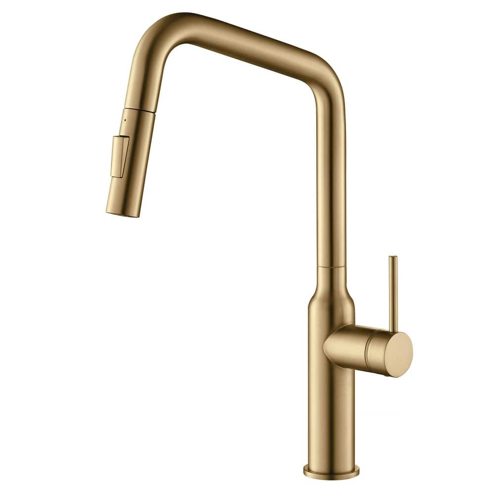 High Arc Single Lever Kitchen Faucet with Pull Down Sprayer
