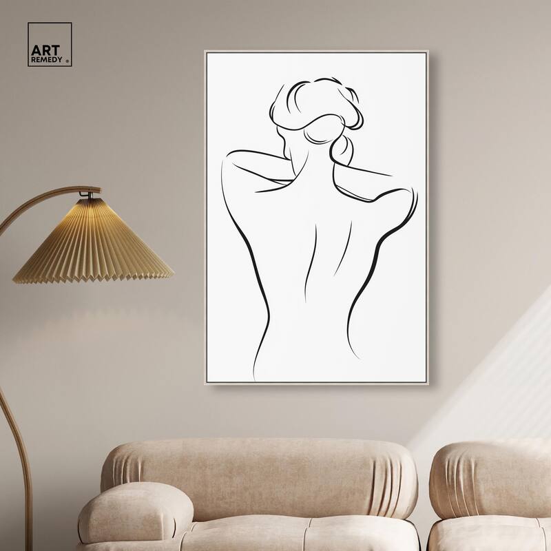 Woman in Contour II Canvas by Art Remedy