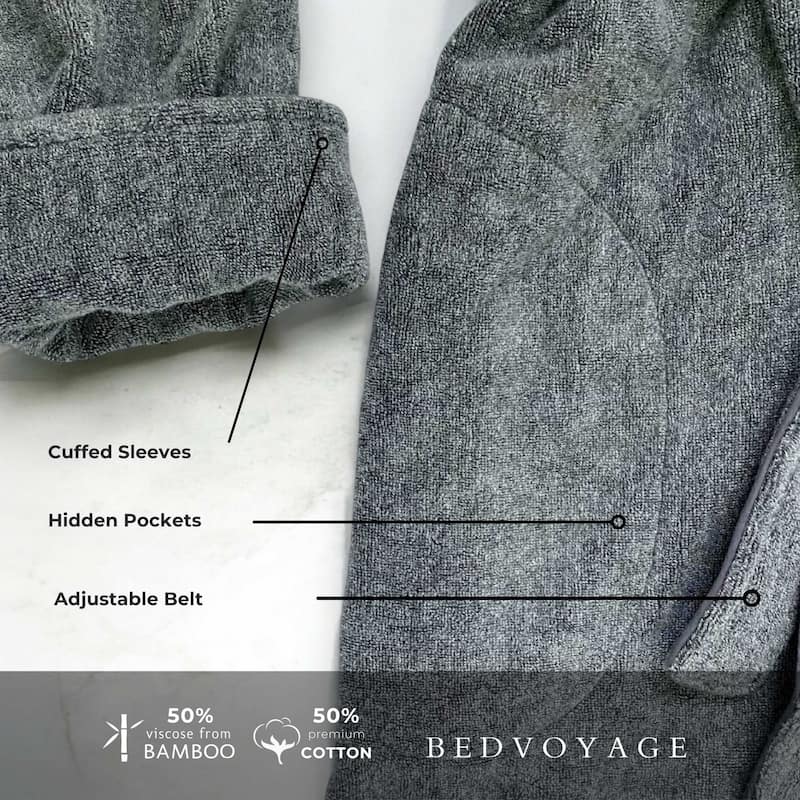 BedVoyage viscose from Bamboo Cotton Bath Robe